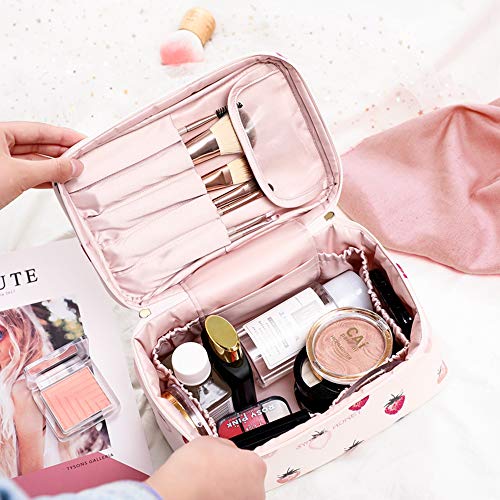 DPFXNN Bolsa de Maquillaje de Viaje, Estuche de Tren de Maquillaje portátil para Mujeres Organizador de Almacenamiento de Estuches cosméticos, para Herramientas de Maquillaje de cosméticos.