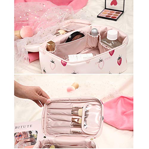 DPFXNN Bolsa de Maquillaje de Viaje, Estuche de Tren de Maquillaje portátil para Mujeres Organizador de Almacenamiento de Estuches cosméticos, para Herramientas de Maquillaje de cosméticos.