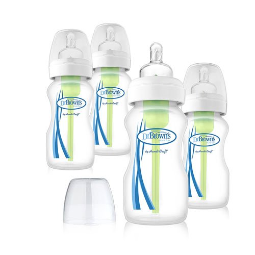 Dr. Brown's Options Biberones de Boca Ancha (270 ml, Paquete de 4)