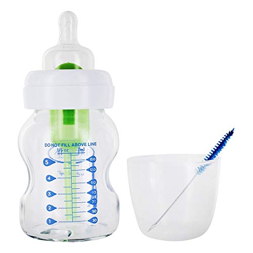 Dr. Brown's Options Cristal - Biberón de boca ancha, 150 ml