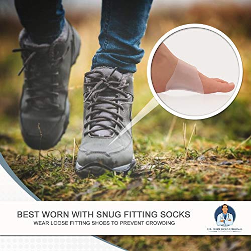 Dr. Frederick's Original Set de plantillas de gel para el arco del pie - 2 piezas - plantillas de gel suave para el apoyo y alivio del dolor para pies planos y fascitis plantar - W38.5-46.5 | M38-47