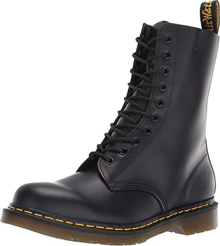Dr. Martens 1490Z Smooth Black, Botas Militares Unisex, Negros, 42 EU
