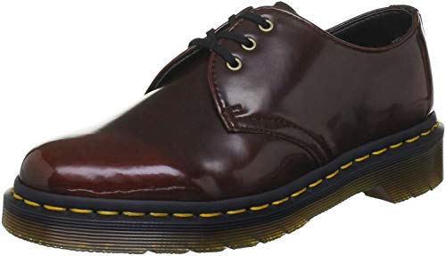 Dr. Martens Vegan 1461, Cherry Red Oxford Rub Off, 13 M US