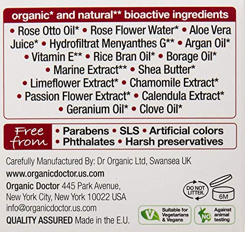 Dr. Organic Crema De Dia Rosa De Damasco 50Ml. 1 Unidad 300 g