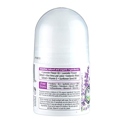 Dr Organic Desodorante Roll-On Lavender 50 ml