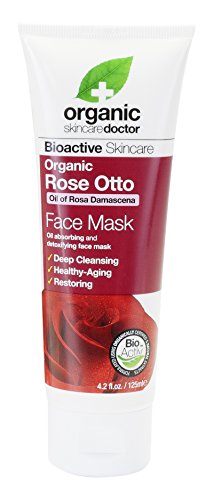 Dr. Organic Mascarilla Facial Rosa De Damasco 125Ml. 1 Unidad 300 g