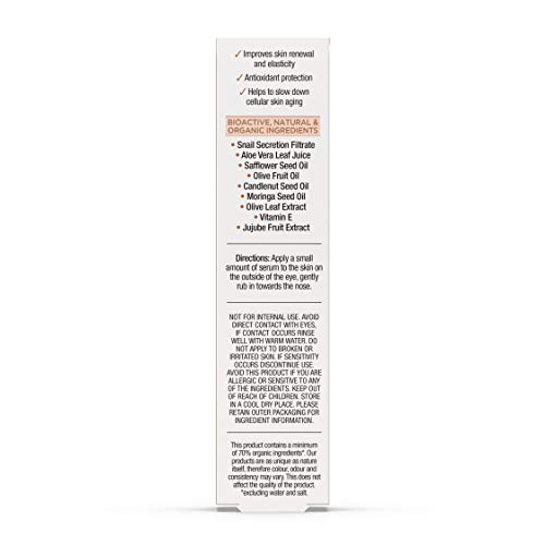 Dr Organic Serum para el Contorno de Ojos Snail 15 ml