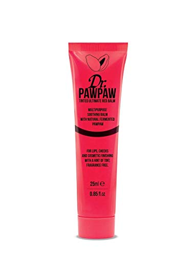 Dr. PAWPAW Bálsamo rojo tintado, bálsamo multiuso, para labios, mejillas y otros acabados cosméticos, 25 ml (paquete de 2)