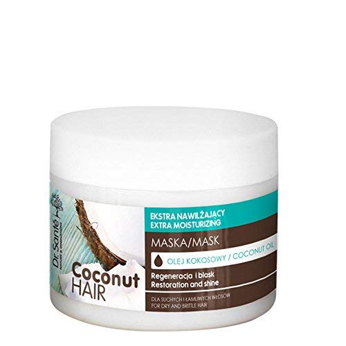 Dr. Sante Máscara hidratante extra con aceite de coco para cabello seco y quebradizo, 300 g
