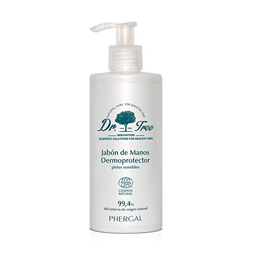 Dr. Tree Jabón de Manos Dermoprotector - Respeta y Restaura la Barrera Cutánea de tu Piel | Hipoalergénico, Higienizante y Ecológico | 99% Ingredientes Naturales - 300ml