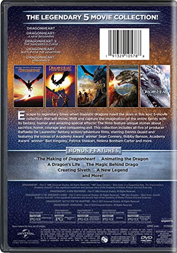 Dragonheart: 5-Movie Collection (5 Dvd) [Edizione: Stati Uniti] [Italia]