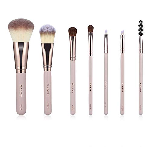 Drametree Pincel de Maquillaje de Cara Completa para Polvos Sueltos o prensados, Pincel de Base de Rubor para Mezclar, Punteado, Pincel de Base de Polvo de Pulido Pincel de Rubor Contorno Herramienta