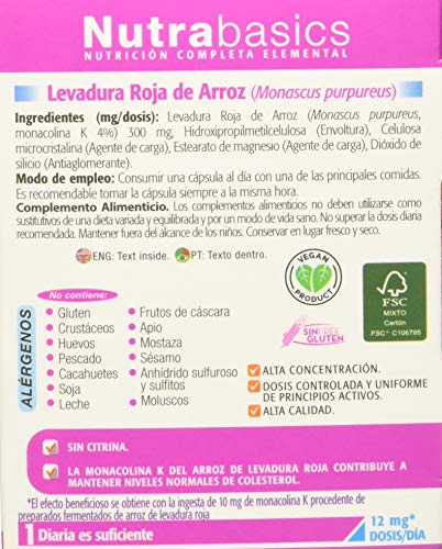 Drasanvi Levadura Roja De Arroz 30 Capsulas Nutrabasicos Drasanvi - 0