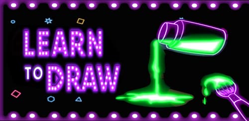 Draw Neon Glow Girly Dolls Coloring Book