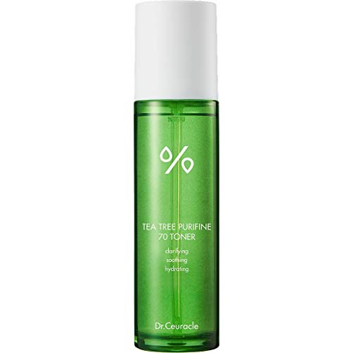 Dr.Ceuracle - Tea Tree Purifine 70 Toner, Tónico Facial Coreano 70% Árbol De Té Para Pieles Sensibles o Con Acné, 100ml