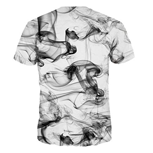 DREAMING-Nota Musical Impresión Digital Pareja Camiseta De Manga Corta Casual Deportes Hombres Y Mujeres Tops M