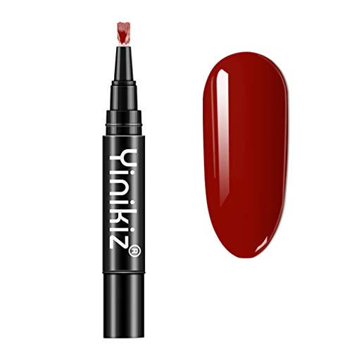 DressLksnf Pluma Esmalte de Uñas Semipermanente Lápiz Pintauñas de Un Paso de Gel UV/LED para Manicura Profesional Base Coat Top para Nail Art para Salón de Uñas