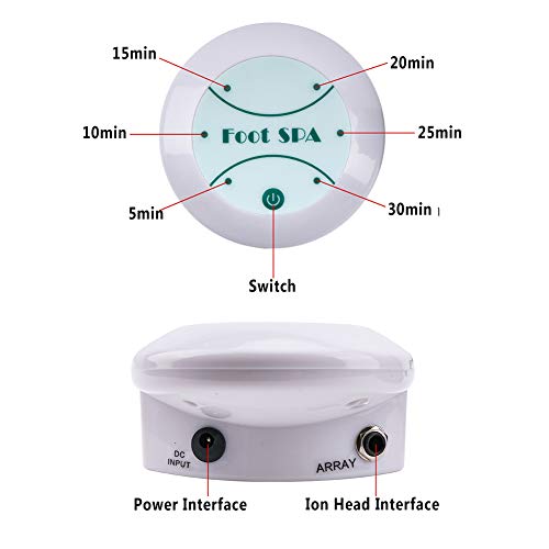 Dr.Lefran Máquina de baño de pies de desintoxicación iónica, Máquina Profesional de desintoxicación de pies Limpieza de células, Máquina de desintoxicación iónica Hombres Mujeres, SIN macetas