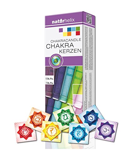 dsnetz Chakra Cuerpo Velas (7 Chakra | Velas para Cuerpo Chakra de Colores Meditación Accesorios | Esoterik Regalos Günstig Online Comprar