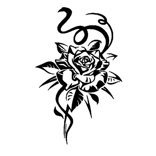 DSZQ Sticker Carro 11.3Cm * 17.5Cm Hermosa Cinta Conecta Las Flores A Faith World Fragancia Vinyl Car Sticker Decal Diseño Delicado