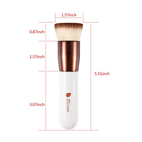 DUcare Brocha de base de maquillaje 1PCS Brochas Para Maquillaje Facial Profesional Ideal Para La Aplicación De Bases De Maquillaje Liquido Tradicionales y Fluidas