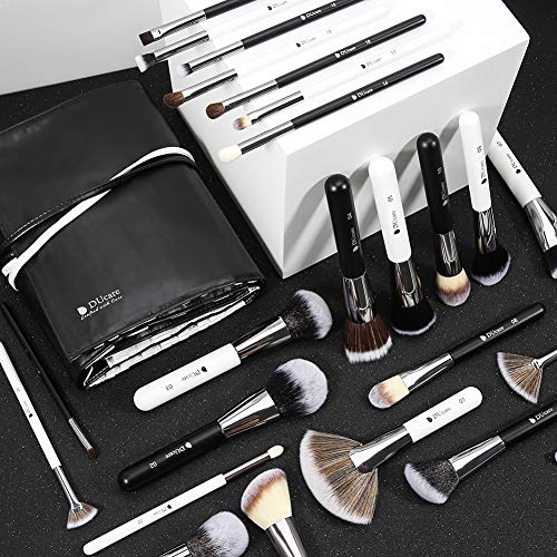 DUcare Brochas de Maquillaje Profesional Con Bolsa de Cosméticos 31 piezas Premium Synthetic Set de Pinceles de maquillaje para Artista de Maquillaje(Estilo panda）