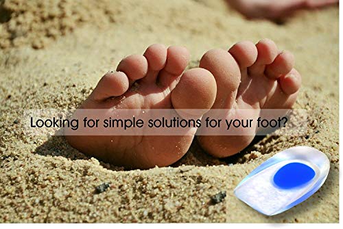 ducomi talonera plantillas de gel – 2 pares – Suela elevador Antishock para hombre y mujer – rodamiento soporte para talón – Reduce Los golpes y el dolor y DA 1,5 cm de altura Uomo EU 40/44