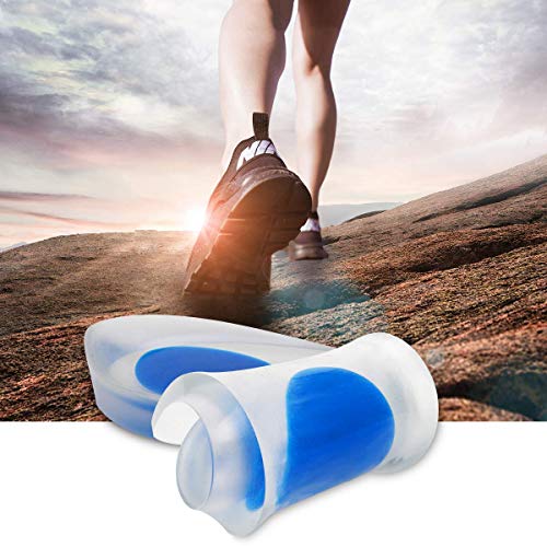 ducomi talonera plantillas de gel – 2 pares – Suela elevador Antishock para hombre y mujer – rodamiento soporte para talón – Reduce Los golpes y el dolor y DA 1,5 cm de altura Uomo EU 40/44