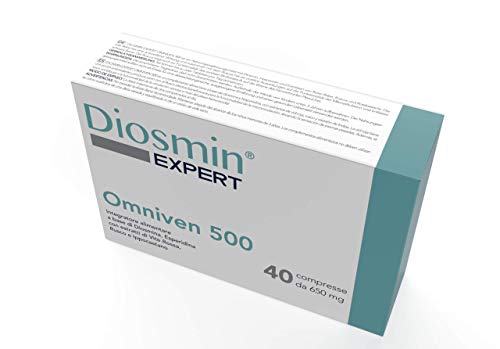 Dulàc - Omniven 500-40 CPR - Diosmina(450 mg), Hesperidina(50 mg), Vid roja, Ruscus, Castaño de Indias - Hemorroides y Microcirculación - Diosmin Expert