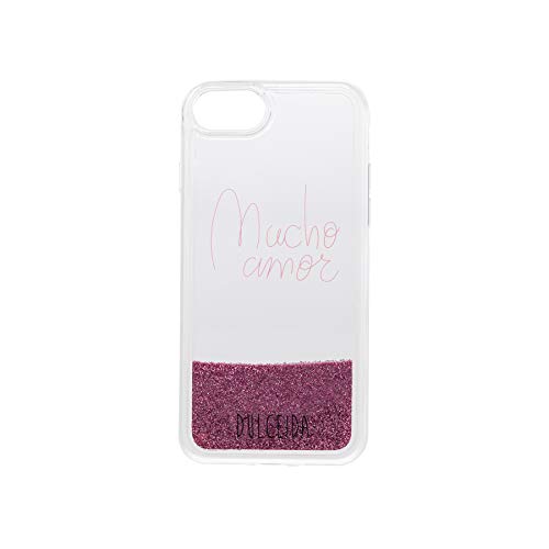 Dulceida Glitter - Carcasa para Apple iPhone 6/7/8, Color Rosa