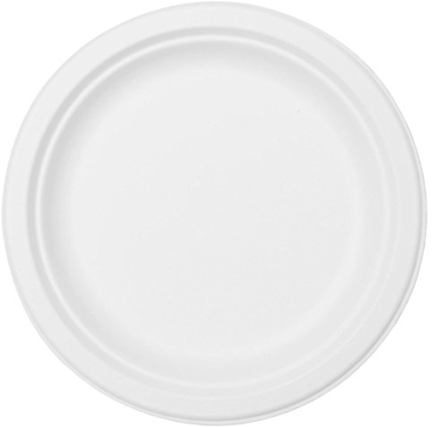 Duni 181983 – Plato de bola, diámetro aprox. 22 cm, 10 unidades, ecoecho, vajilla de fiesta, platos desechables