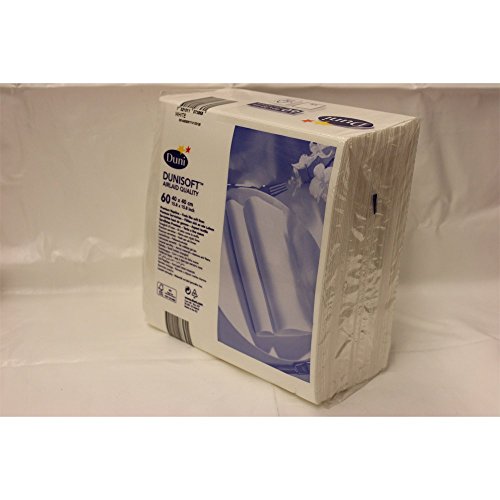 Duni Airlaid 60 Blanco Servilletas 40 x 40 cm