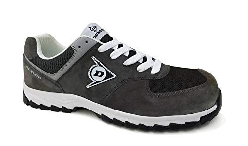 Dunlop DL0201040-46 Flying Arrow Line S3 Zapatos de ante y malla, color carbón, talla 46