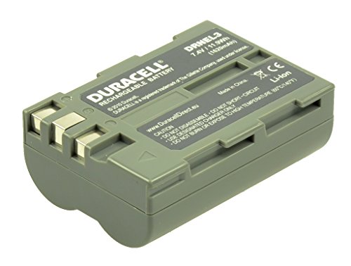 Duracell DRNEL3 - Batería para cámara digital 7.4 V, 1400 mAh (reemplaza batería original de Nikon EN-EL3/a/e)