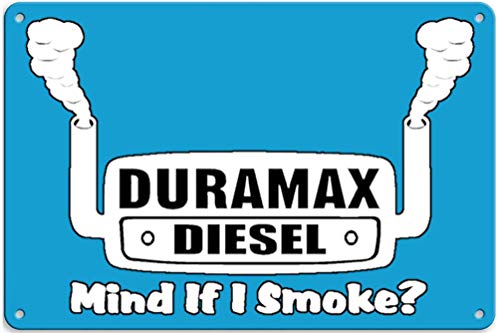 Duramax Diesel Logo Metal Sign Wall Letrero de Placa Pared Pintura Artística Nostálgico Estaño de Calle Familiar Cartel Decor