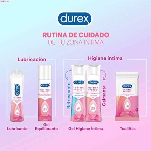 Durex Íntima Protect Gel Higiene Íntima Calmante 2In1, Fórmula Pro-Ph, Hipoalergénico Y Libre De Colorantes Artificiales - 200 ml