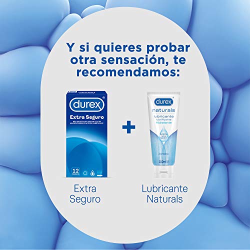 Durex Preservativos Naturales Extra Seguros con Más Grosor - 12 condones