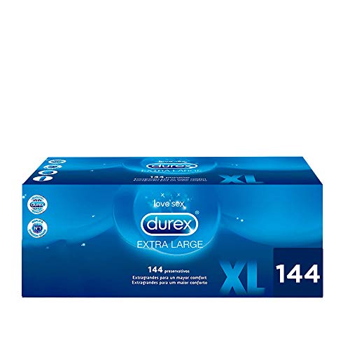 Durex Preservativos Originales Naturales Natural Plus Talla XL - Pack 144 Condones