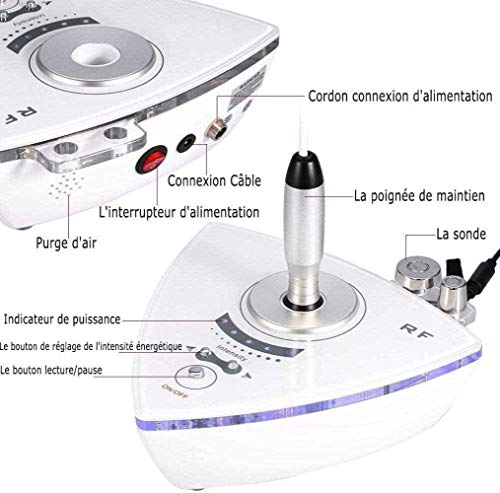DXDUI Máquina de Tratamiento de Calor Bipolar Herramienta de la Belleza de Alta frecuencia para el rejuvenecimiento de la Piel, para Eliminar el acné y Las Arrugas, Promover la regeneración del.