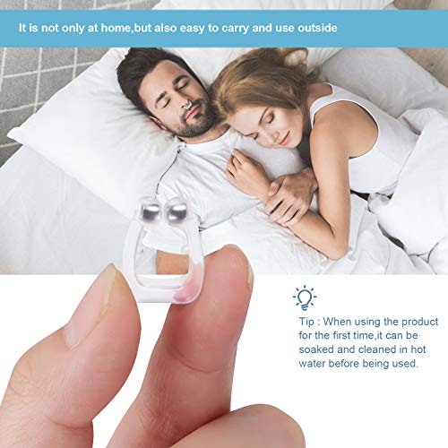 Dyroe Dilatador Nasal Anti Ronquidos 4 Pack [Versión 2020], Nose Clip Silicona con Imán Mejora la Respiración Nariz Clip para Ayudar a Dormir Mejor Antironquidos para el Ejercicio
