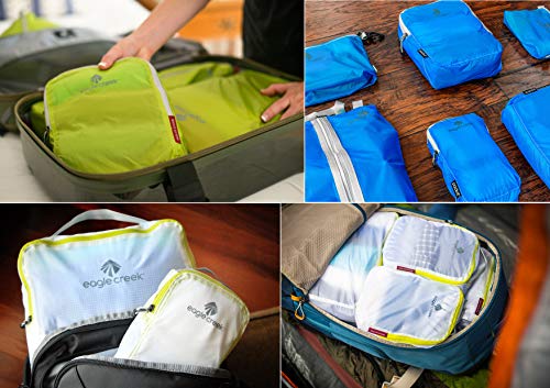 Eagle Creek Pack-it Specter Compression Cube Small Organizador para Maletas, 26 cm, 3 litros, White/Strobe