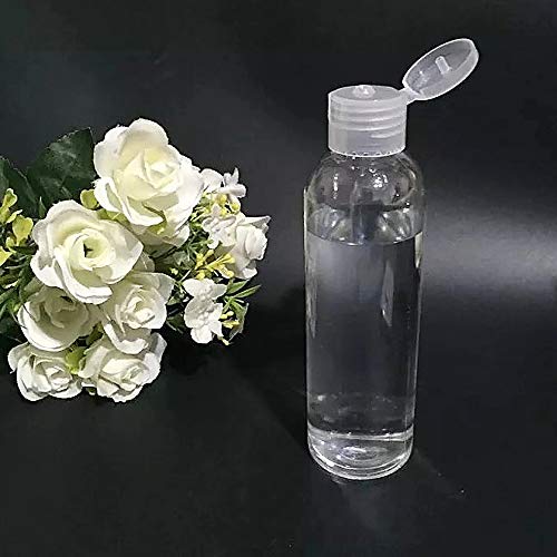 Ealicere 6Piezas Botellas de plástico de 100 ml con Dos embudos,Botella plástica cosmética Transparente,Apto para cosméticos champú Accesorios de Viaje etc.