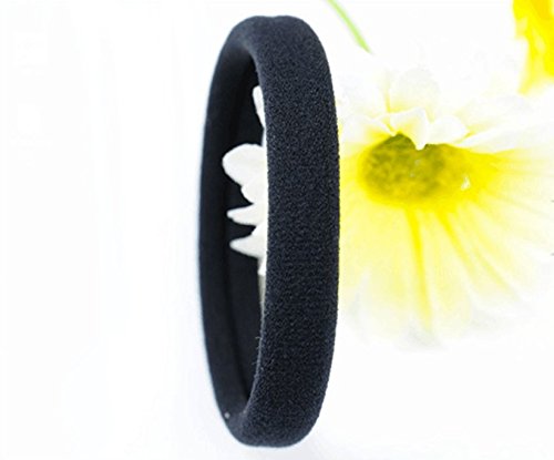 Ealicere Goma de Pelo, 30 Piezas Banda de Pelo Elástica de Negro para Peinados de Mujeres y Chicas por Ealicere