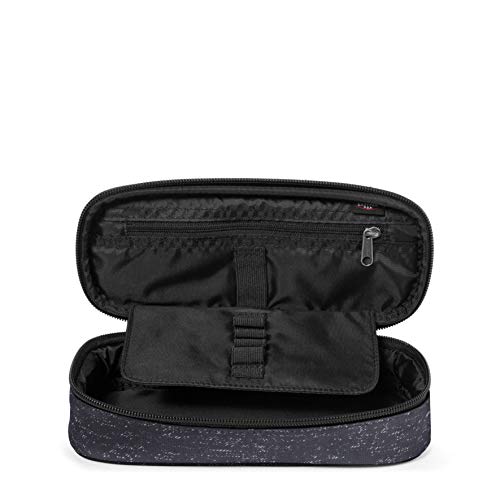 Eastpak Oval Single Estuche, 22 cm, Negro (Melange Print Dots)