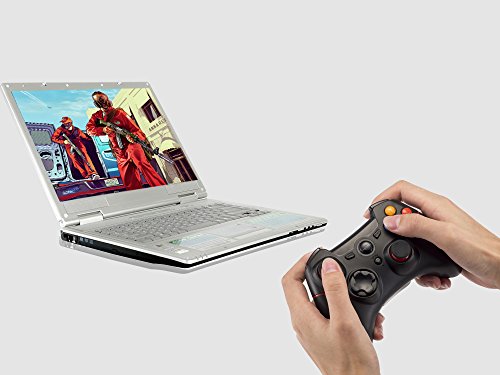 EasySMX Gamepad para PC, [Regalos Originales] Mando Inalámbrico PS3 Gamepad Wireless Compatible con Windows XP y Vista, Windows 7/8 /8.1/10, PS3, Android y Operación Rango hasta 10M