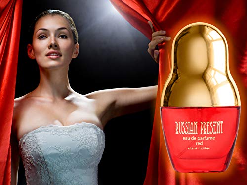 Eau de Parfum RUSSIAN PRESENT para mujeres y niñas, 35 ml - by SERGIO NERO (RED)