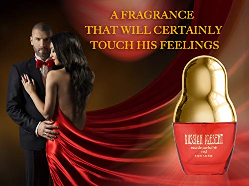 Eau de Parfum RUSSIAN PRESENT para mujeres y niñas, 35 ml - by SERGIO NERO (RED)