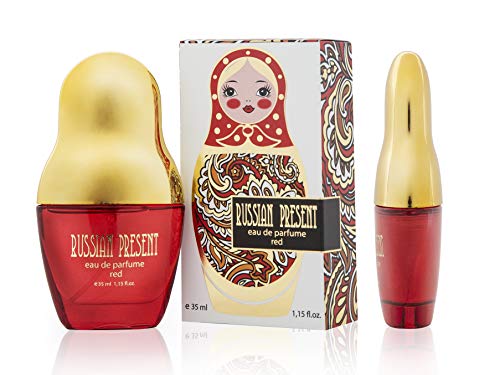 Eau de Parfum RUSSIAN PRESENT para mujeres y niñas, 35 ml - by SERGIO NERO (RED)