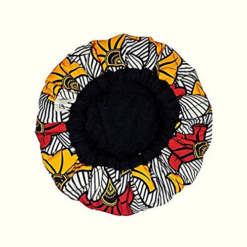 Ebell's Paris Gorro Termico Peluqueria Para El Cuidado Del Pelo Rizado, Gorro Termico Para Mascarilla 100% Natural Con Semillas De Lino, Microondas, Para Cabellos De Todos Los Estilos Y Texturas