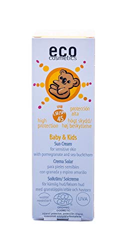 Eco Cosmetics - Protector solar F45 Bebé y niños, EcoCosmetics 50ml